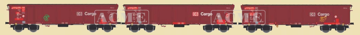ACME 45199 - H0 - 3-tlg. Set Offene Güterwagen Tamns 895, DB Cargo, Ep. V-VI - Set 4